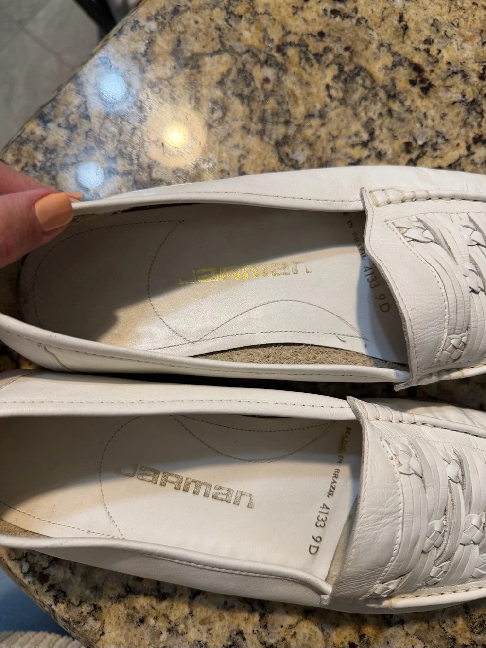Jarman Leather Woven Loafers for Men. Made in Brazil. Vintage Size 9